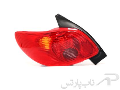 تصویر  چراغ خطر عقب بدون کیت الکتریکی و فوم سمت چپ پژو 206 