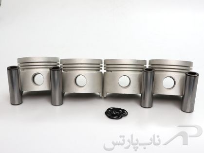 تصویر  پیستون 0/30( تعمیر سوم) با خار و گژن پین پیکان با موتور 1600 سی سی(HC-1600)